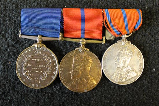 Group Victorian policeman medals